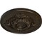Ekena Millwork Monique Ceiling Medallion (Fits Canopies up to 3 3/4"), 13 3/4"OD x 1"P, Stone Hearth Crackle CM13MOSHC - alternate 4
